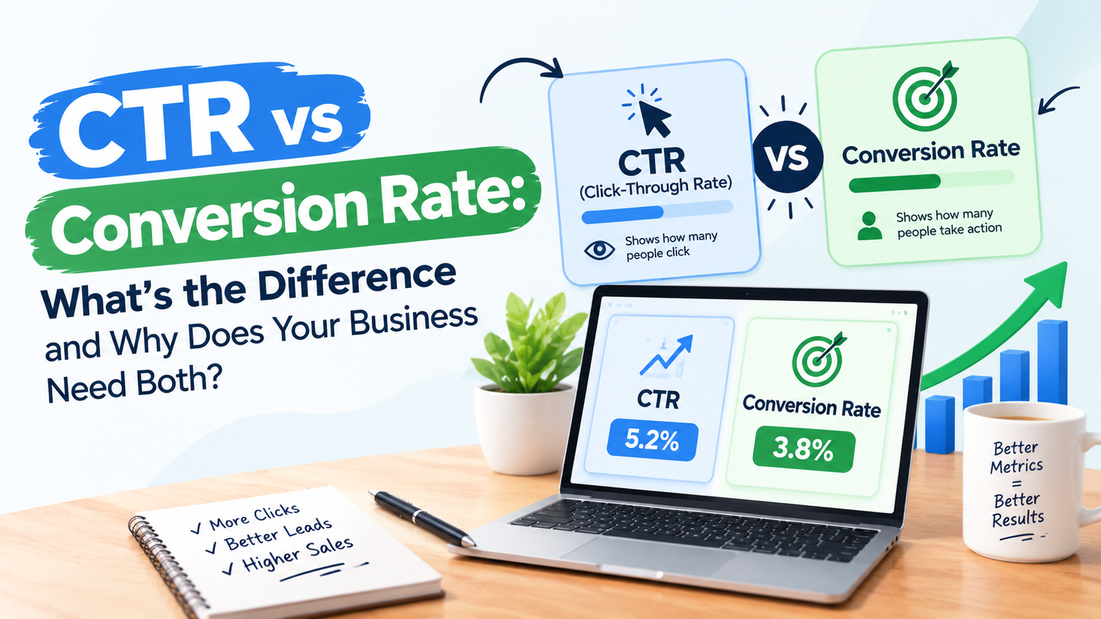 CTR vs Conversion Rate in digital marketing