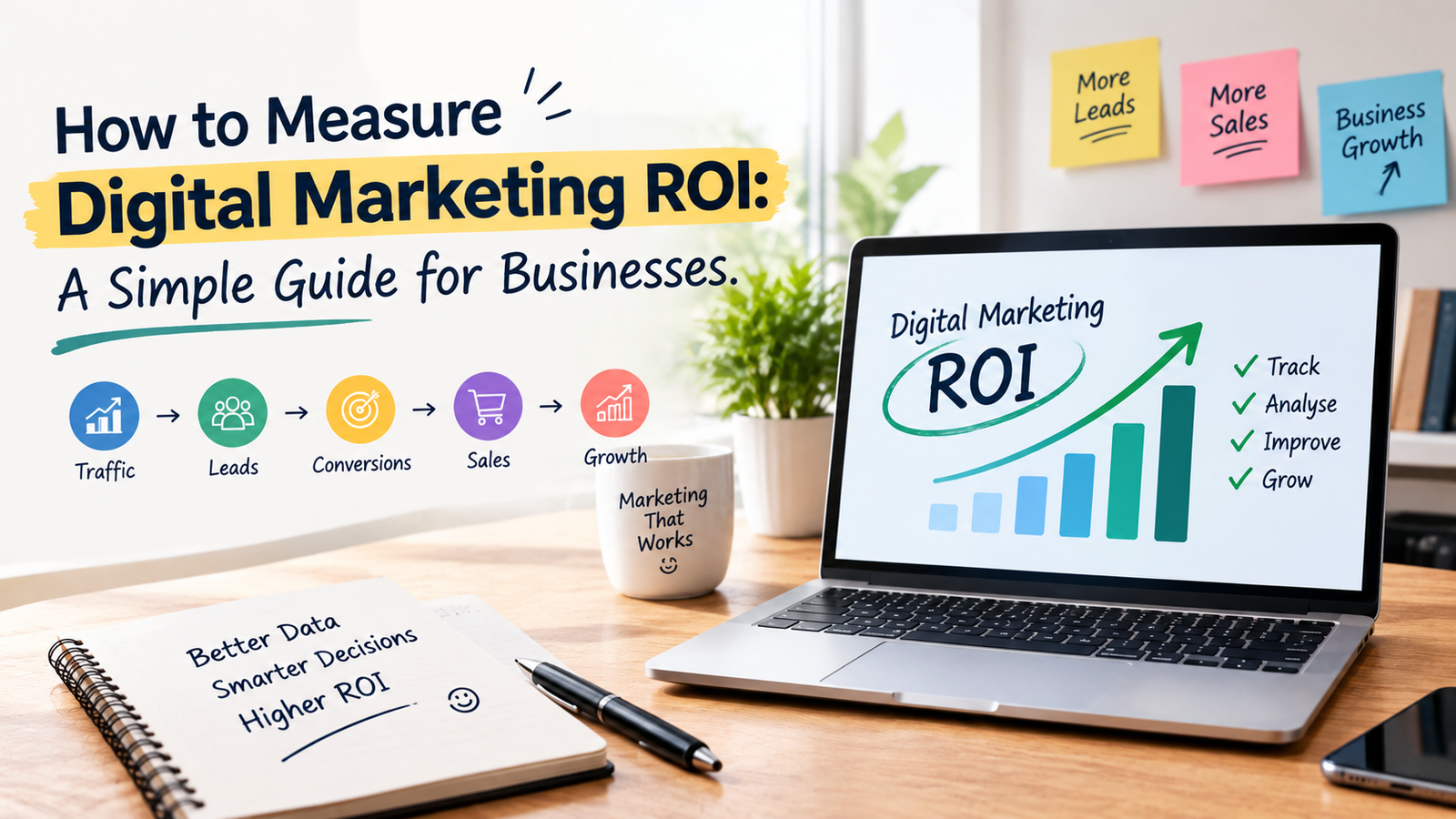 Measuring digital marketing ROI to track leads, sales and business growth