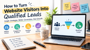Turning website visitors into qualified leads through website conversion strategies
