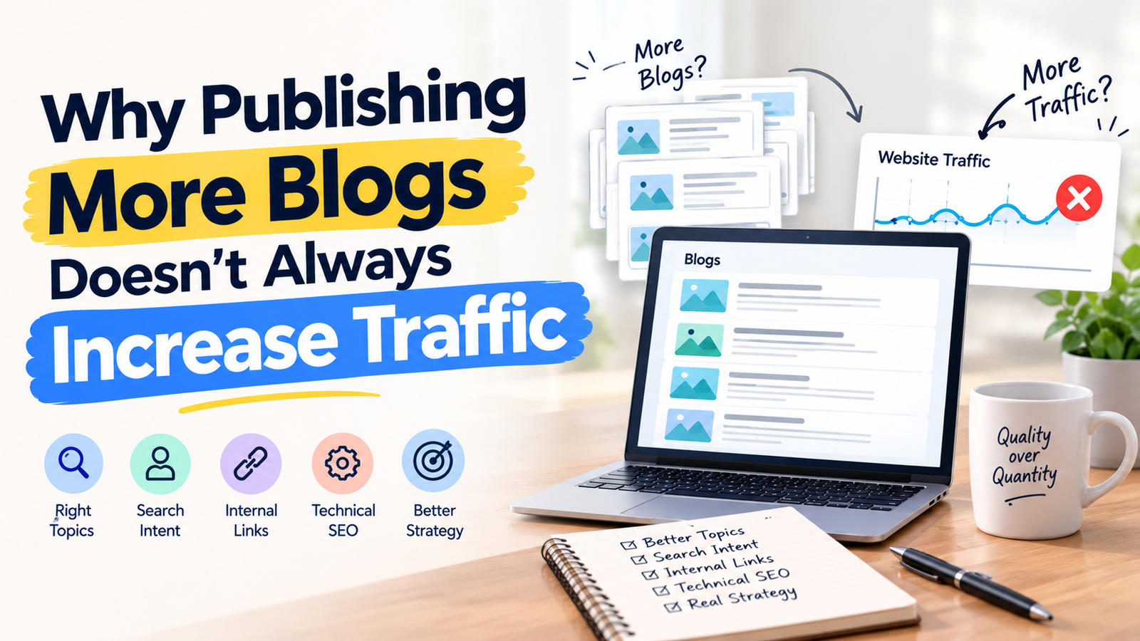 Why publishing more blogs doesn't always increase traffic