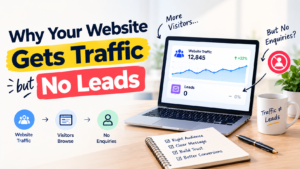 Why your website gets traffic but no leads